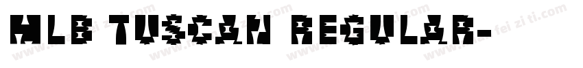 MLB Tuscan Regular字体转换